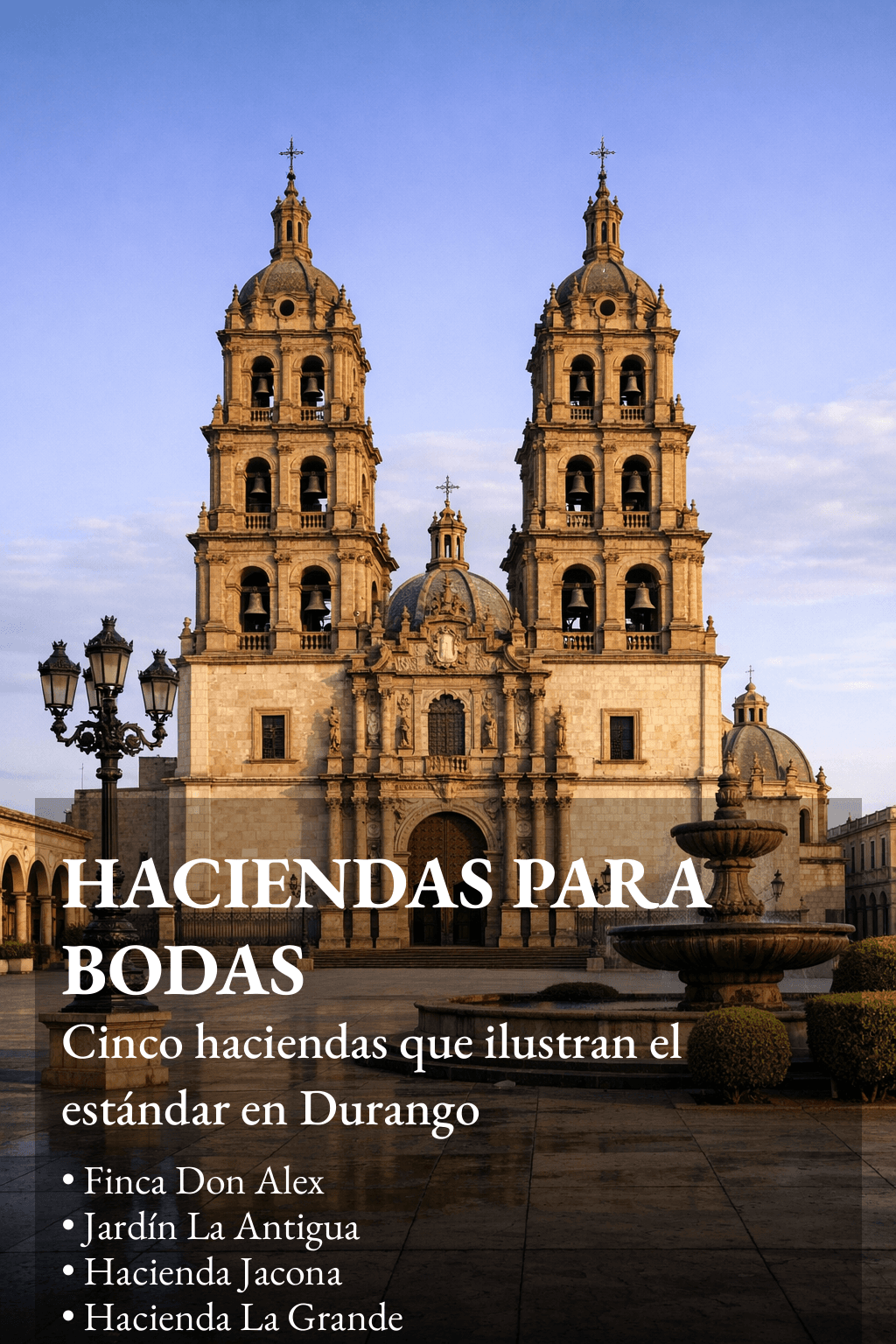 Las Mejores haciendas para bodas en Durango