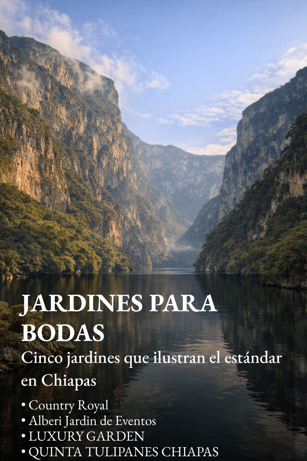 Los Mejores jardines para bodas en Chiapas