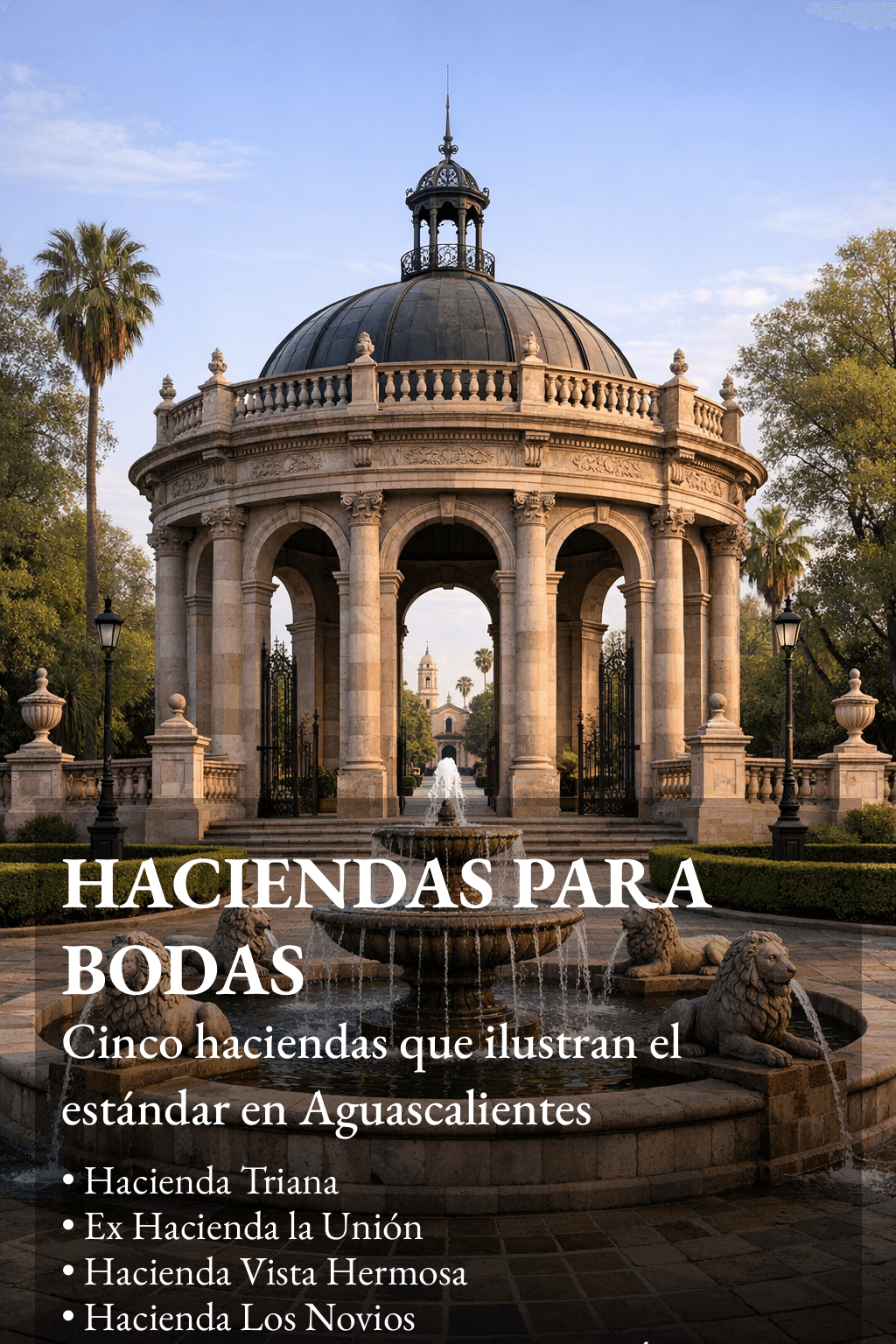 Las Mejores haciendas para bodas en Aguascalientes