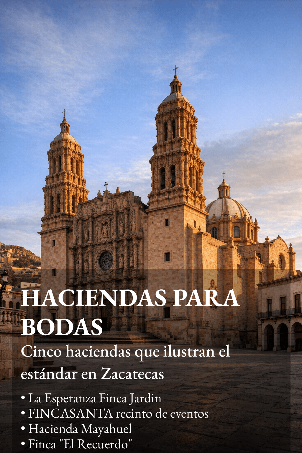 Las Mejores haciendas para bodas en Zacatecas